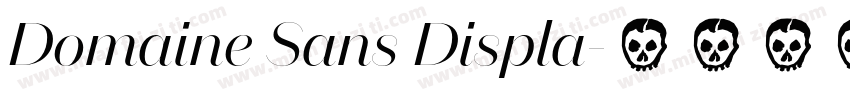 Domaine Sans Displa字体转换